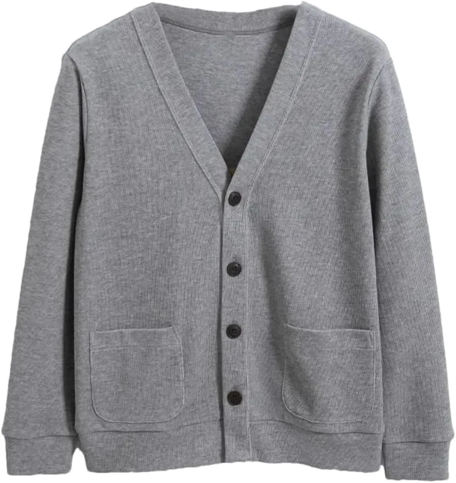 

Мужской вязаный кардиган с v-образным вырезом Hndudnff