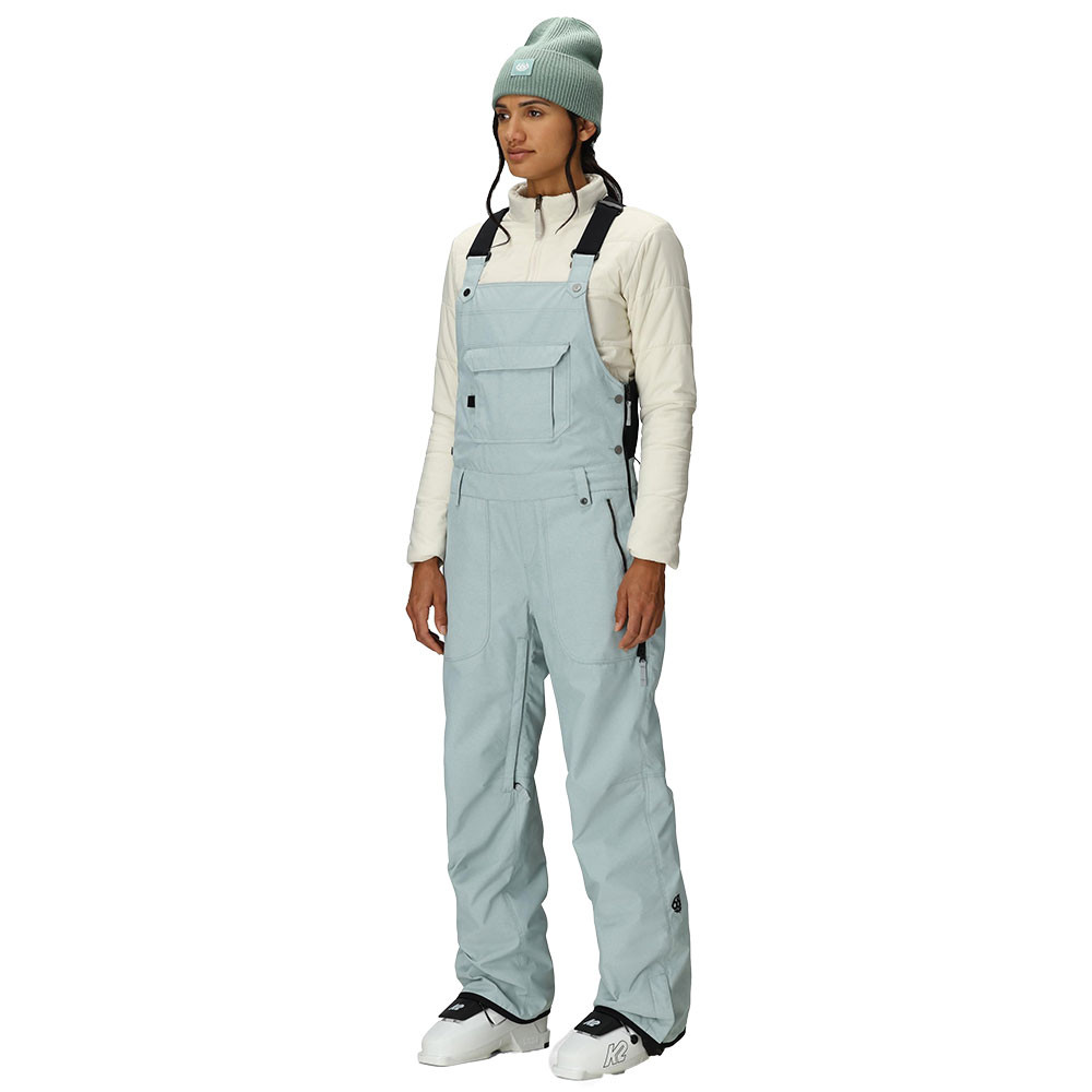 

686 Black Magic Утепленный комбинезон для сноуборда (женский) - Зима 2025, Dusty Marine Dobby