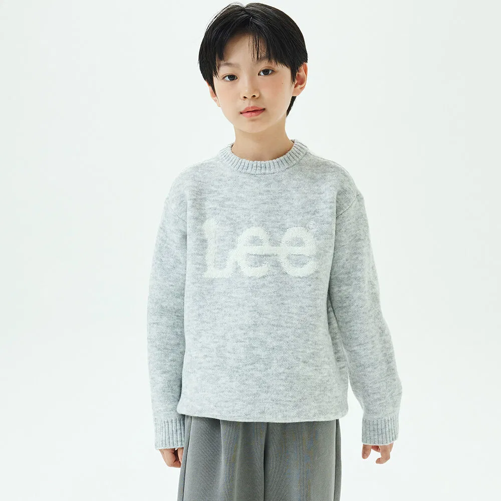 Детский пуловер Lee Kids букле серый