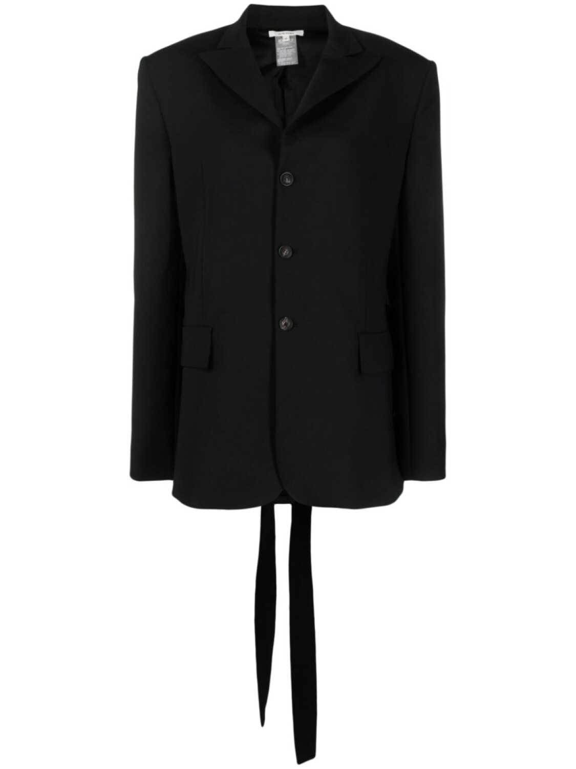 

Nensi Dojaka strap-detail single-breasted blazer, черный