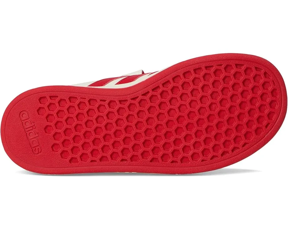 Кроссовки Adidas Kids Grand Court 2.0 Shoes (Big Kid), Off White/Collegiate Red/Black — фото 3