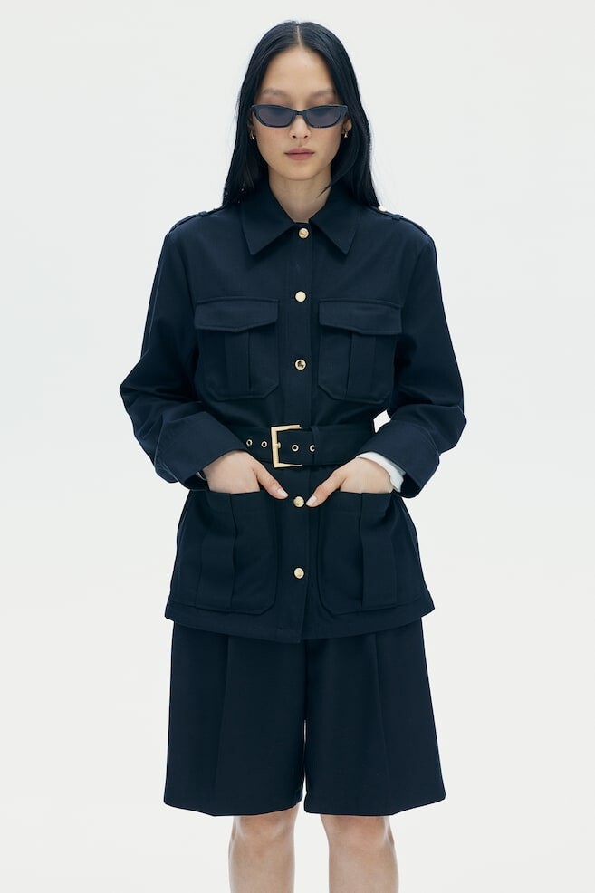 

Куртка карго свободного кроя H&M, черный