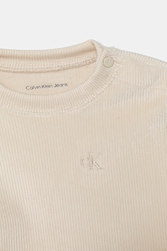 Детский спортивный костюм Calvin Klein Jeans, бежевый — фото 3