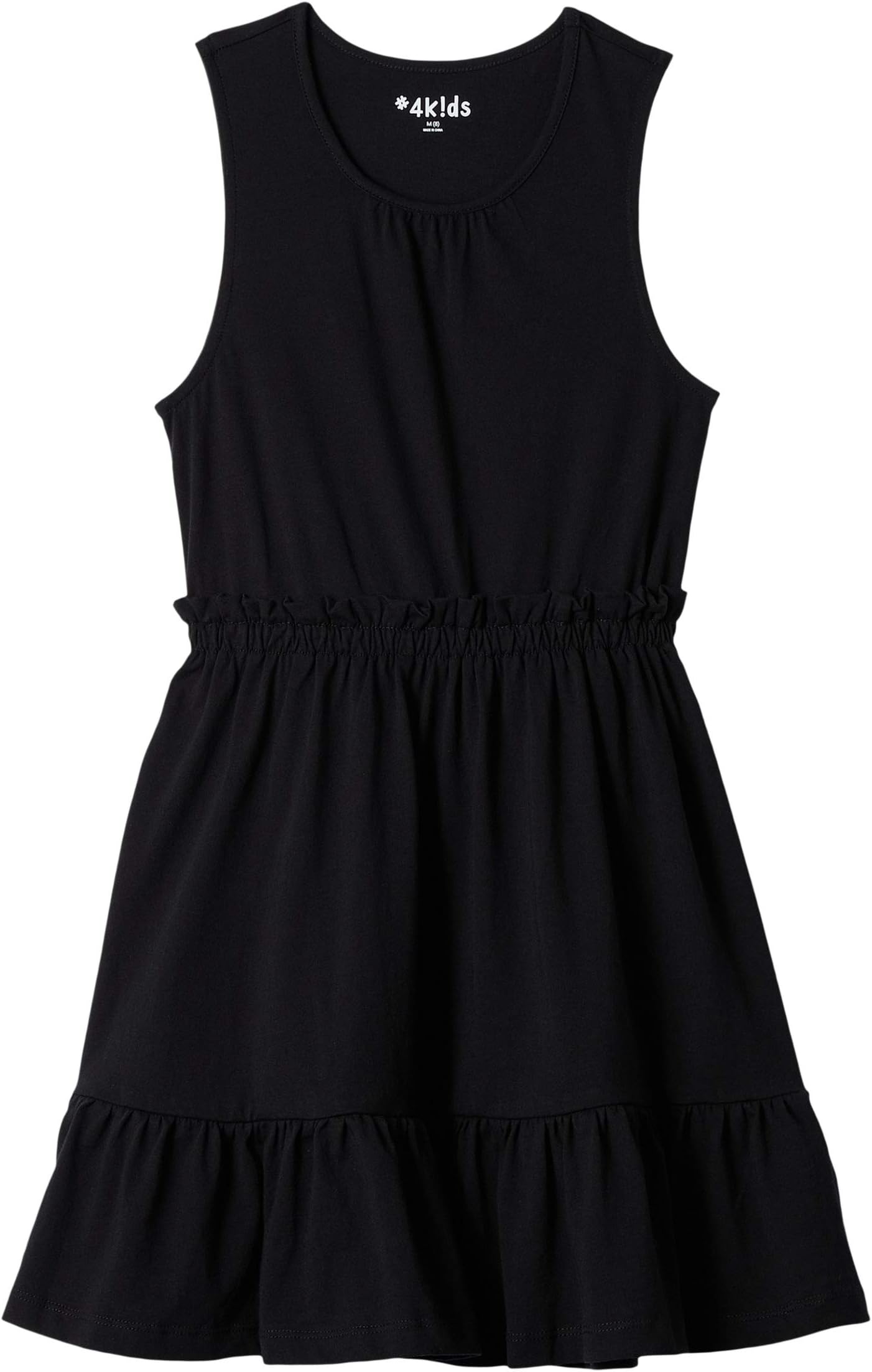

Платье #4kids Essential Tiered Dress (Little Kids/Big Kids), черный