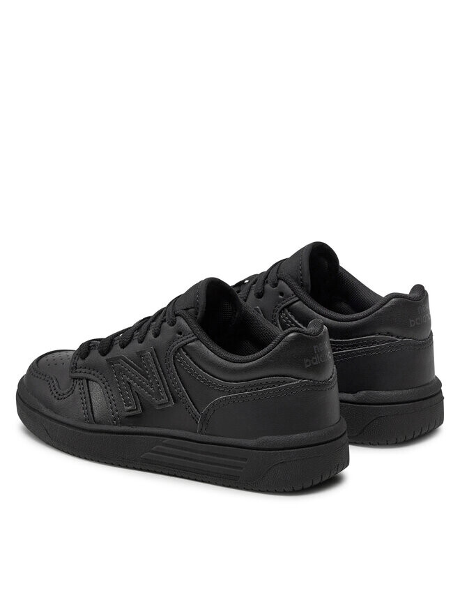 Кроссовки детские New Balance из экокожи, черный — фото 3
