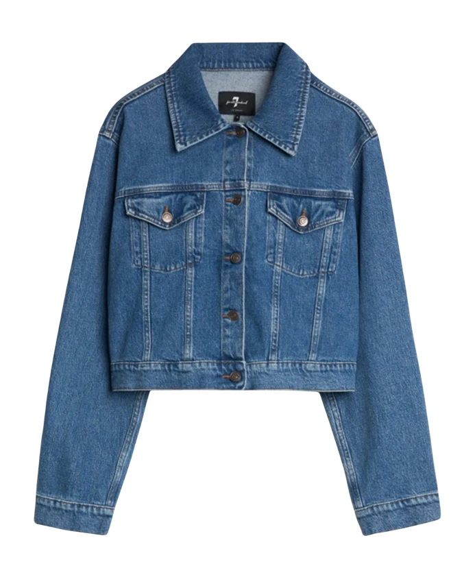 

Джинсовая куртка 7 For All Mankind, синий