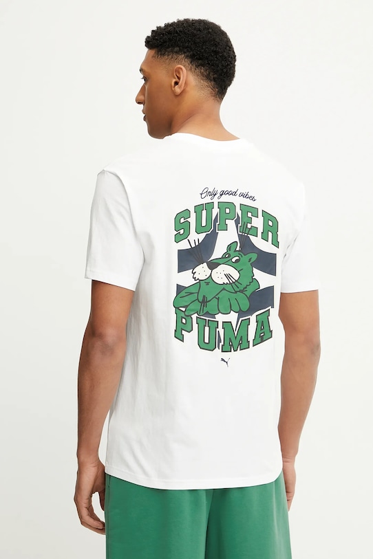 

Хлопковая футболка Puma, белый