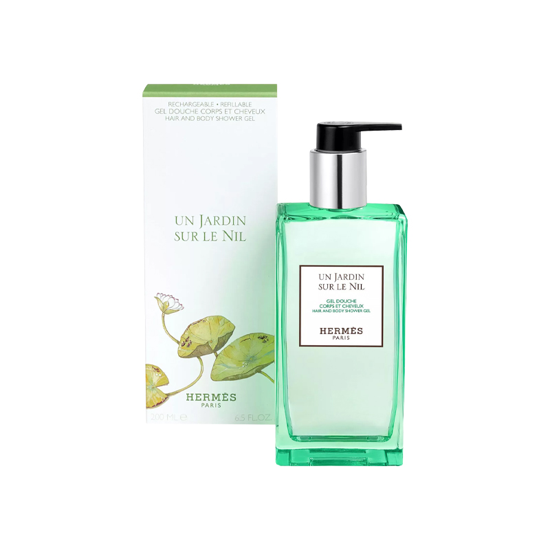 Гель для душа nile river garden, очищающий, увлажняющий, ароматный, 200ml HERMES — фото 3