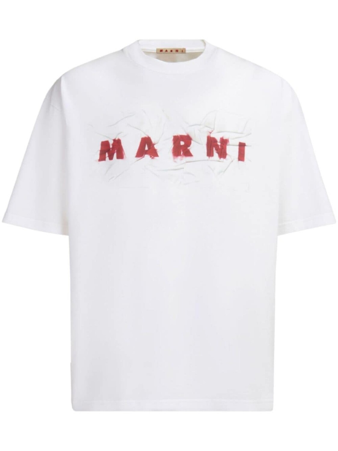 

Marni футболка из хлопка с логотипом, белый