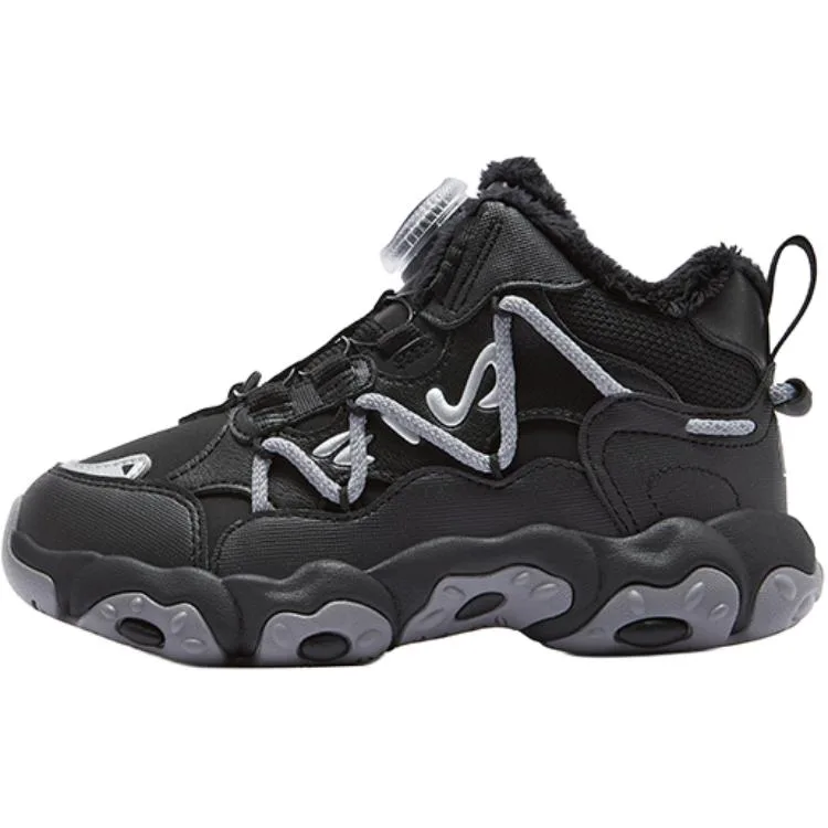 Детские хлопковые тапочки Fluid FILA KIDS, Black/Space Silver-FBS