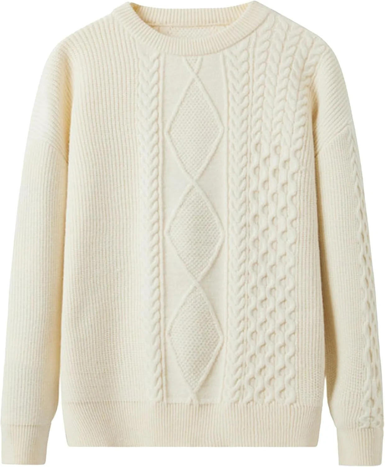 

Мужской свитер с косой вязкой Gsywaipei