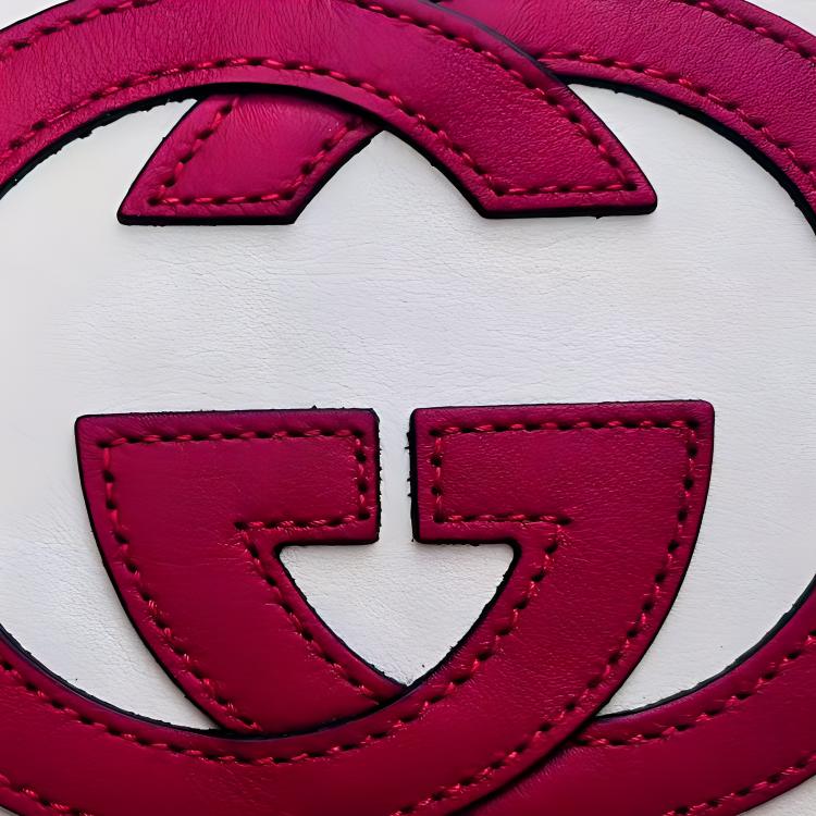 Женский кожаный клатч GUCCI экрю — фото 3