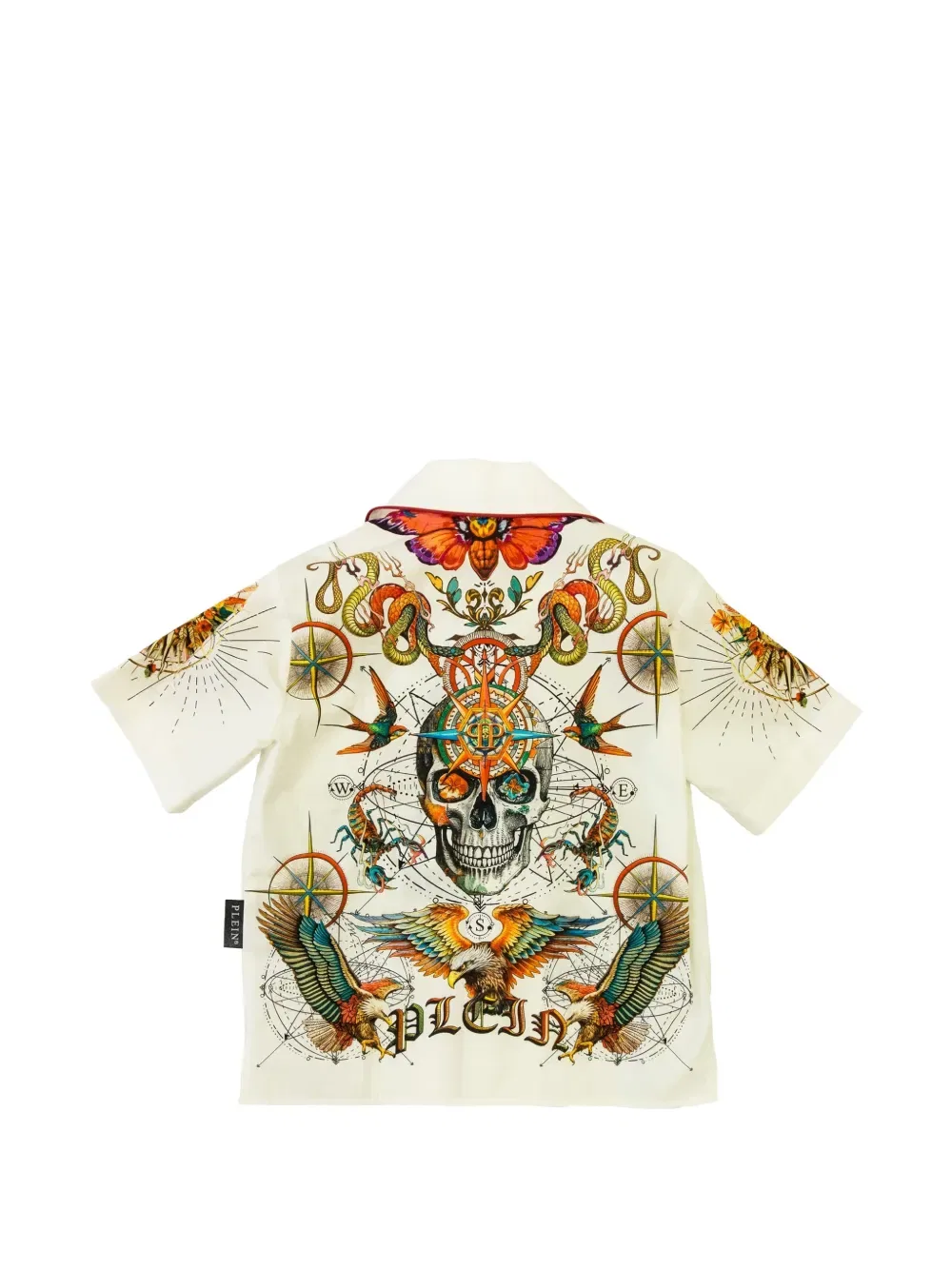 Рубашка с графическим изображением короны Philipp Plein Junior, белый — фото 2