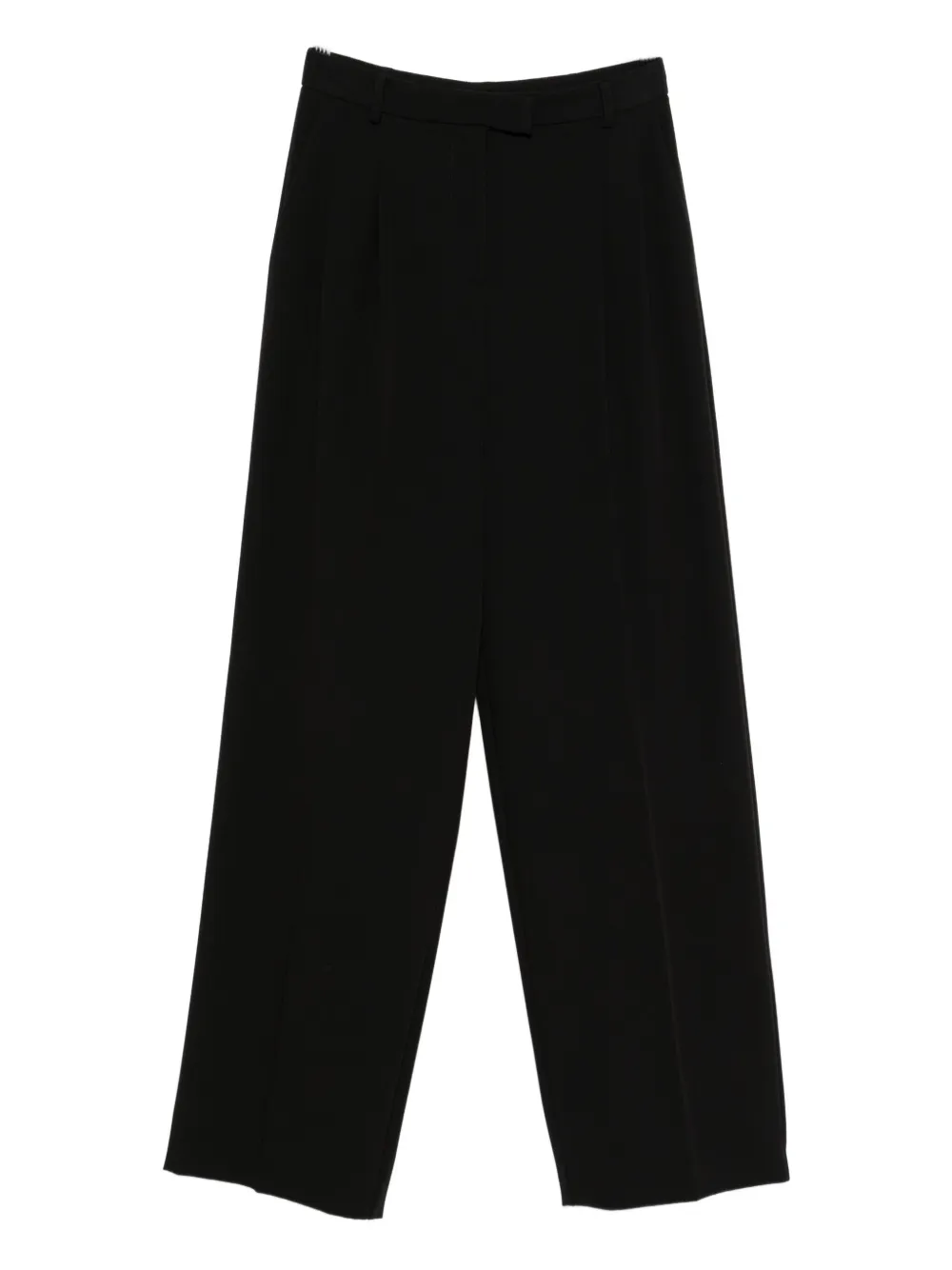 

Брюки с высокой талией и прямыми штанинами Patrizia Pepe, черный