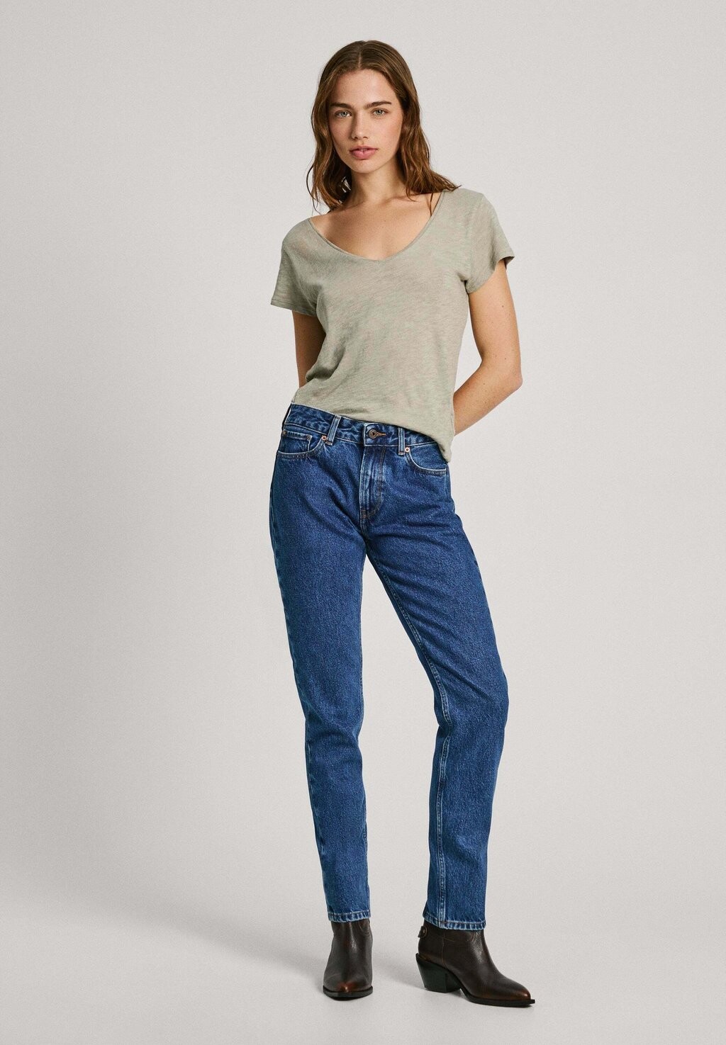 

Джинсы облегающего кроя Pepe Jeans, синий деним