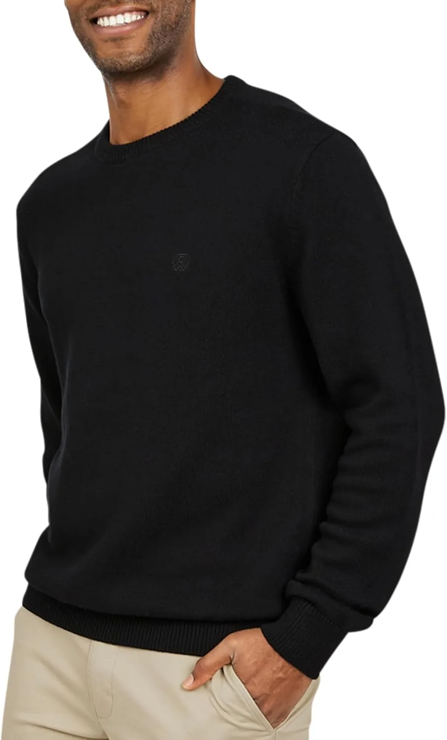 

Chaps мужской свитер с длинным рукавом Classic Fit, хлопковый джерси, средний вес