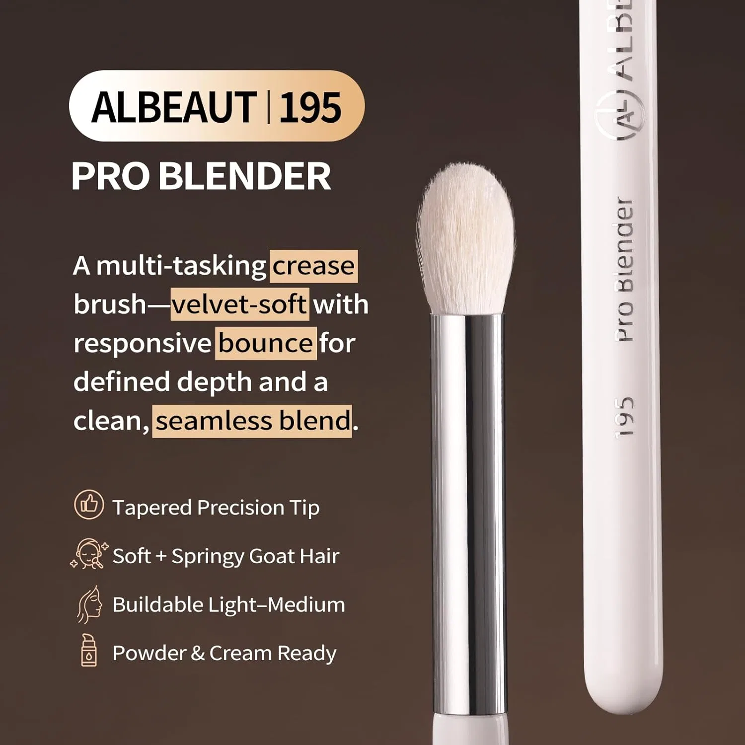Кисть для теней Albeaut Eyeshadow Brush Albeaut — фото 2