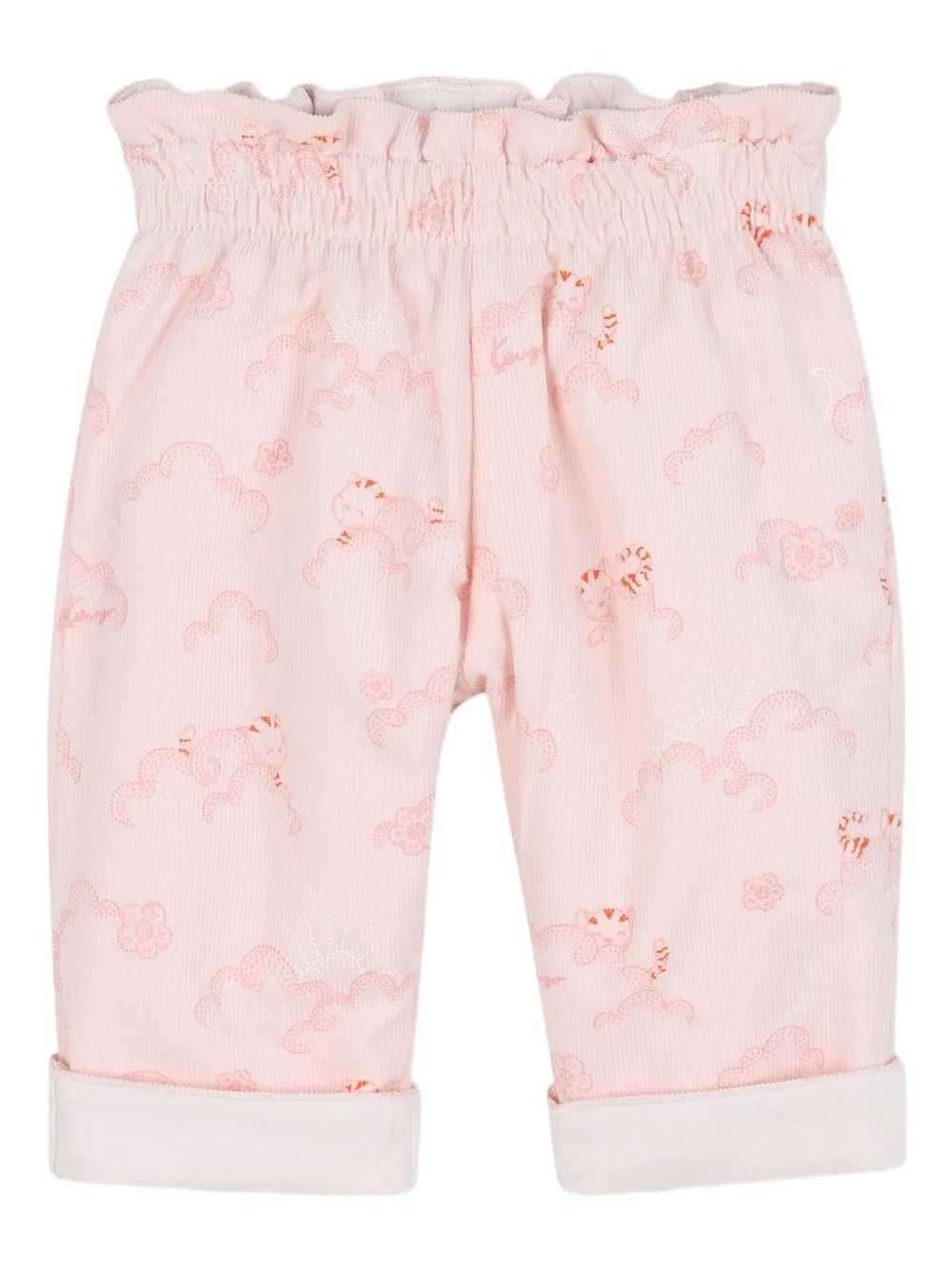 Комплект из топа и шортов с принтом Kenzo Kids, розовый — фото 4