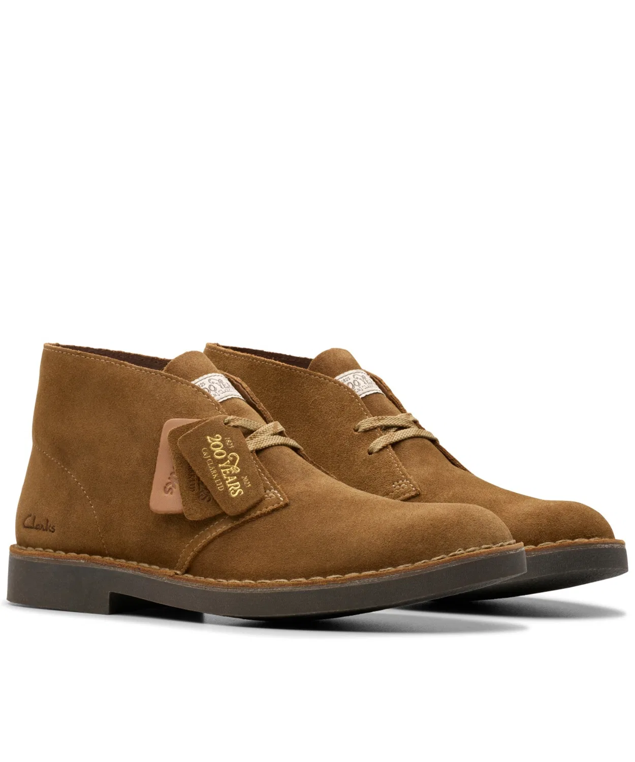 Ботинки Clarks Desert Bt Evo оливковые — фото 4