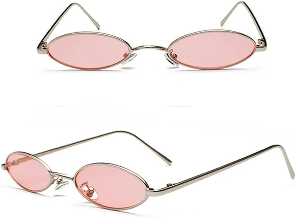 

Солнцезащитные очки UV400 - красные, маленькие, круглые, металлические, для женщин и мужчин, для бега и занятий спортом на открытом воздухе generic, C10 Black-black