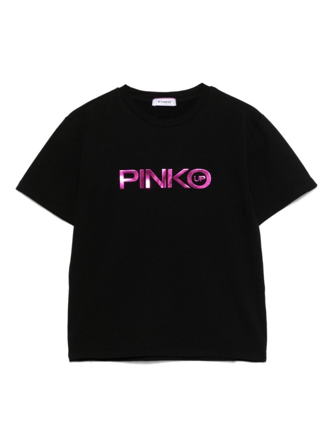 

Pinko Kids футболка с рельефным логотипом, черный