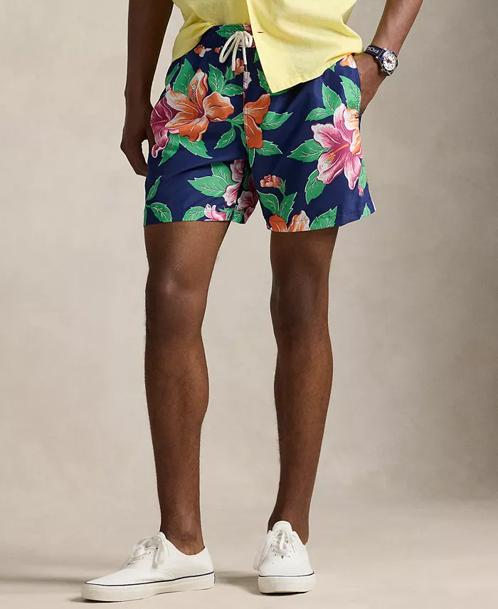 

Мужские плавки Traveler Classic с принтом, длина 14,6 см Polo Ralph Lauren, синий
