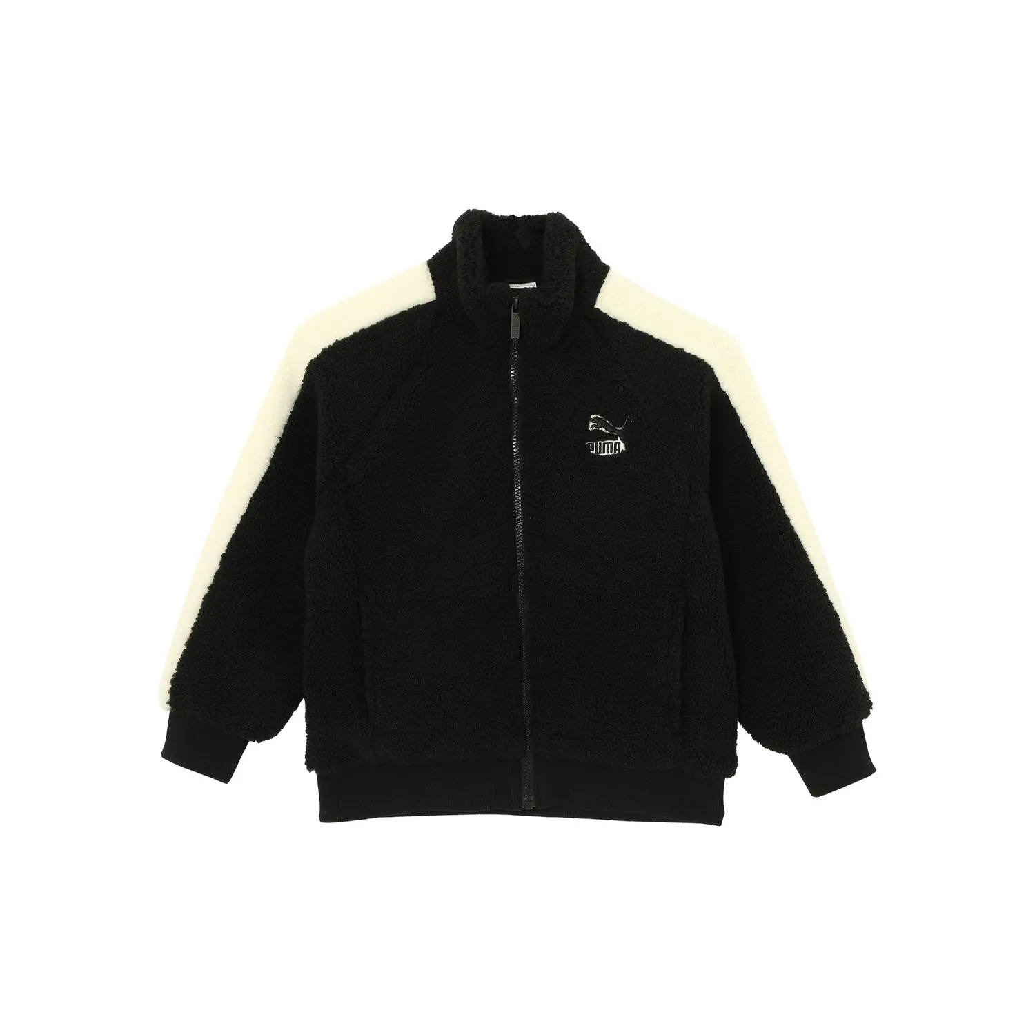 Флисовая куртка T7 SHERPA черная детская PUMA — фото 2