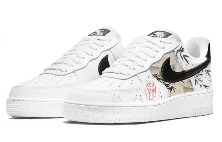 

Кроссовки Nike Air Force 1 Skateboard Shoes Women's Low-Top White Black, Белый, Кроссовки Nike Air Force 1 Skateboard Shoes Women's Low-Top White Black