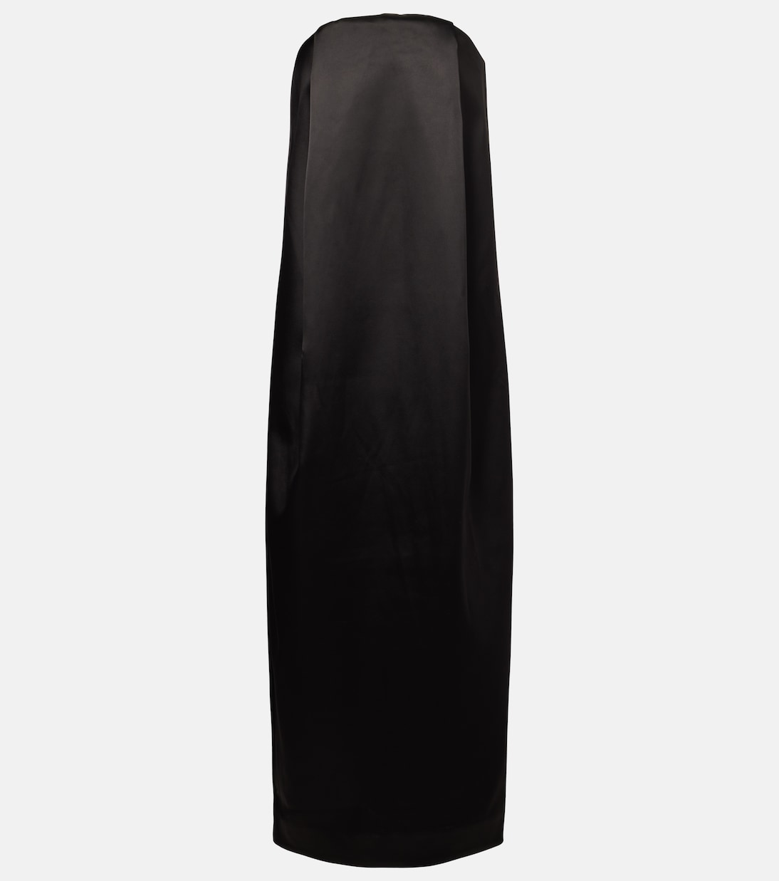

Платье макси из атласа без бретелек Entire Studios, Black Sateen
