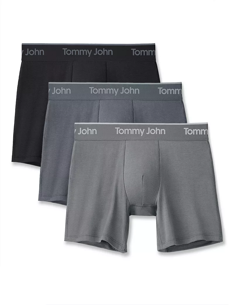 

Мужские боксеры Second Skin Tommy John – 3 шт, цвет Black/Turbulence/Monument