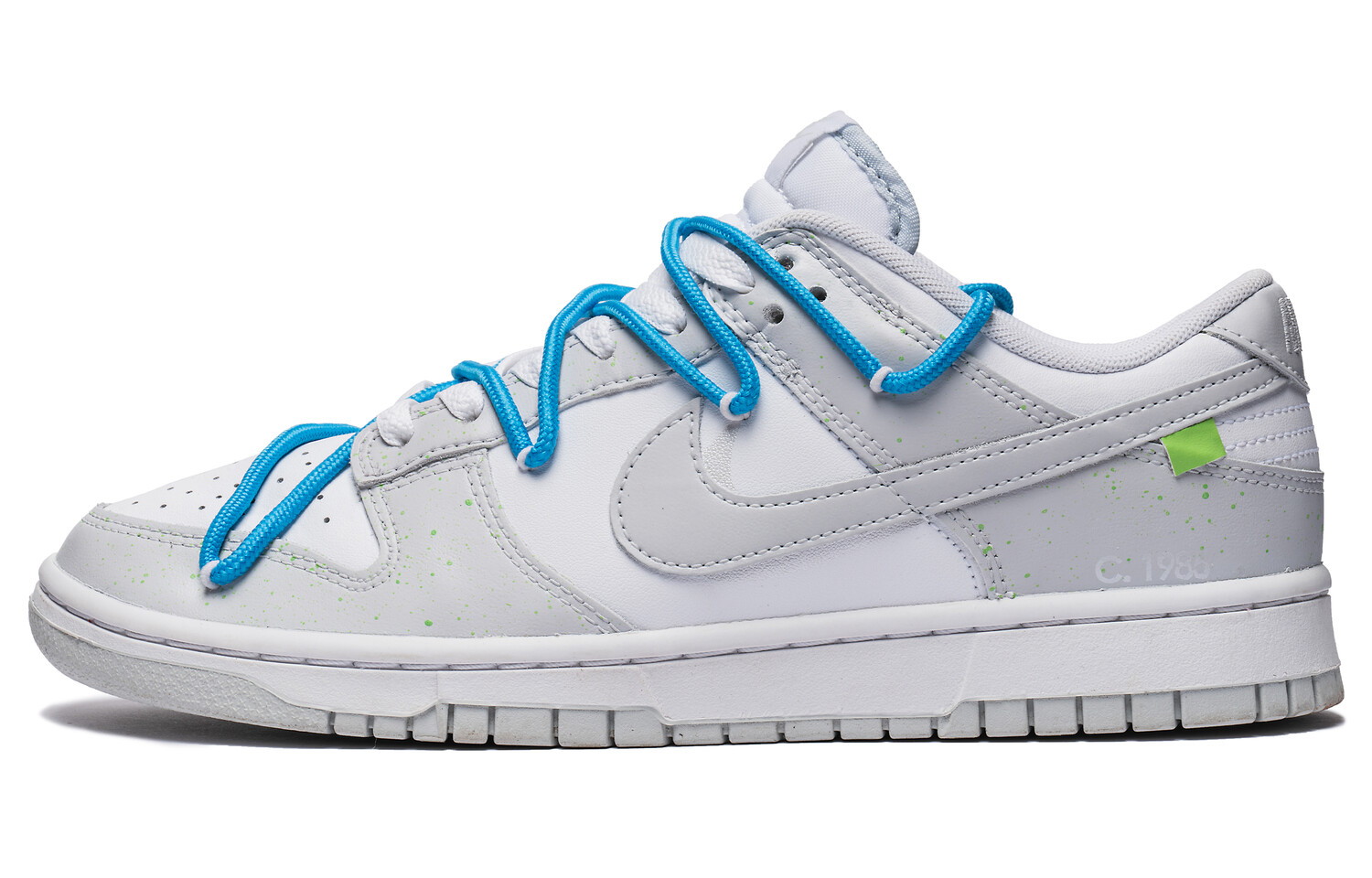 

Кроссовки Nike Dunk Skateboarding Shoes Men Low-top White, светло-серый