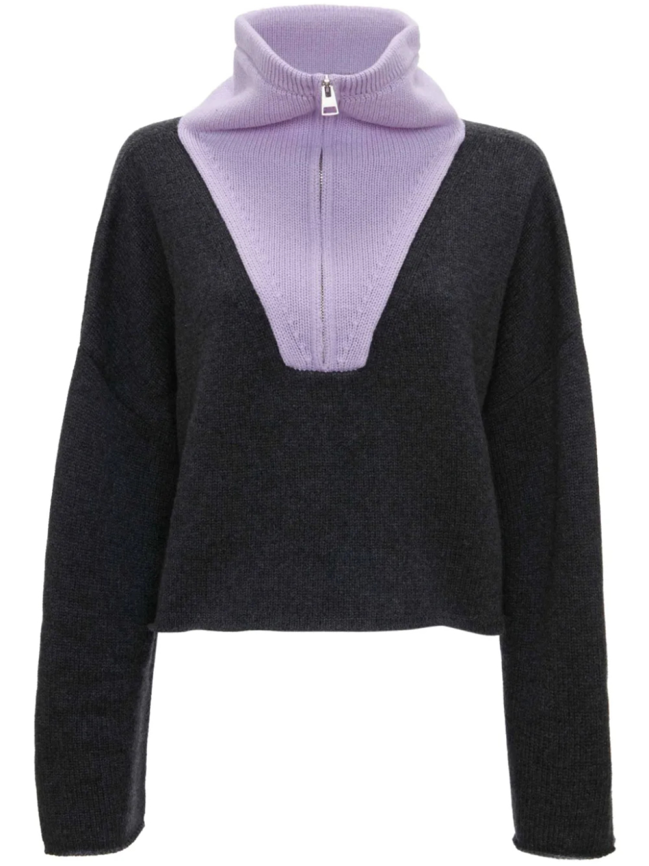 

JW Anderson джемпер на молнии с нашивкой-логотипом, черный