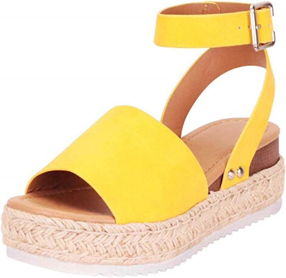 

Женские платформенные сандалии ZWRXW на танкетке, повседневные сандалии на лето с открытым носком, пряжкой и ремешком на щиколотке, эспадрильи, однотонные и с леопардовым принтом, на танкетке для женщин, Style08