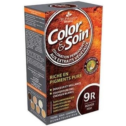

Les 3 Chenes Color & Soin Перманентный цветной уход огненно-красный 9R Les 3 ChÊNes