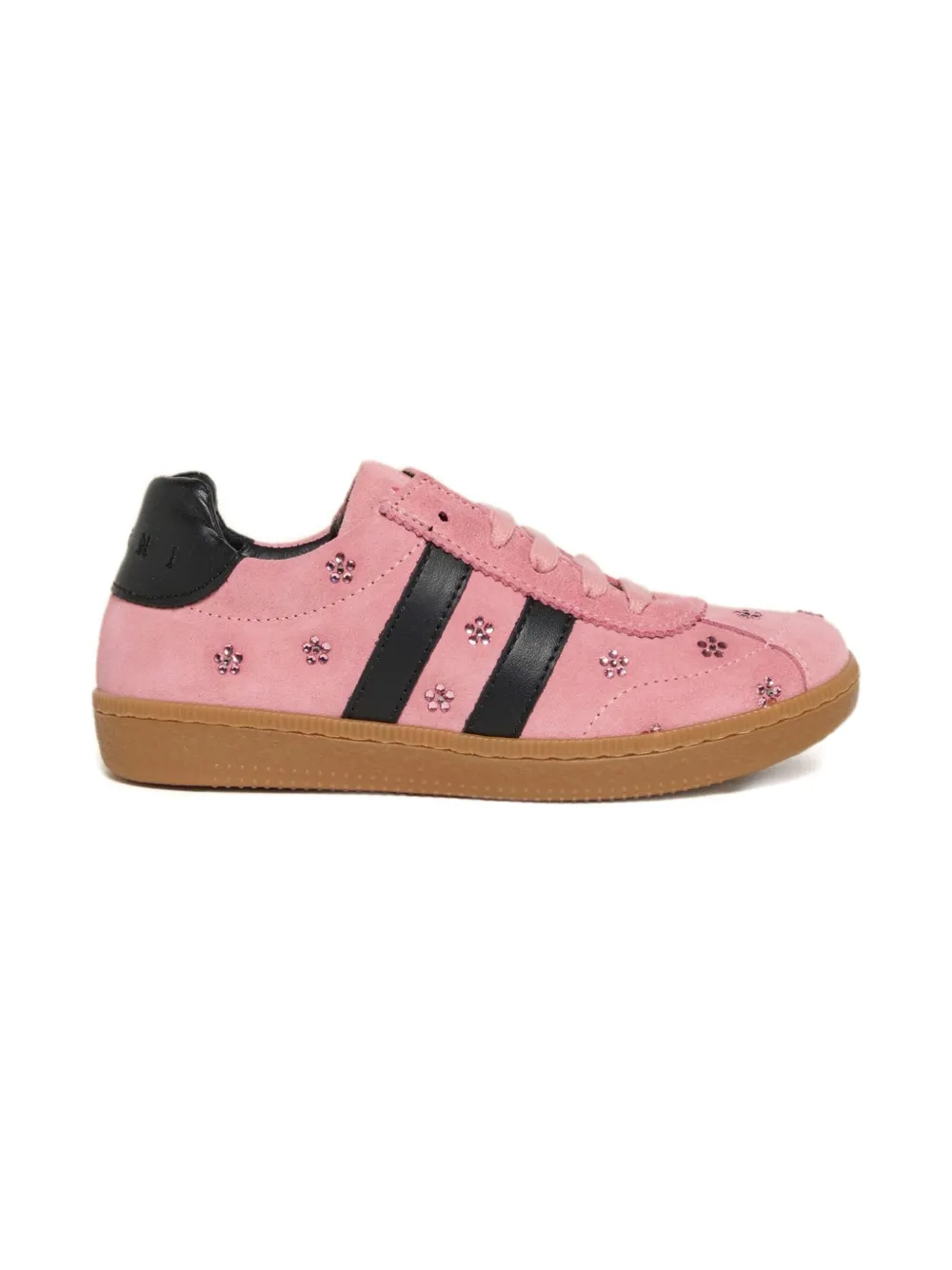

Кроссовки с цветочным декором Marni Kids, розовый