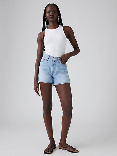 

Легкие женские шорты 80s Mom Levi's, цвет Cool Wise Owl - Light Wash