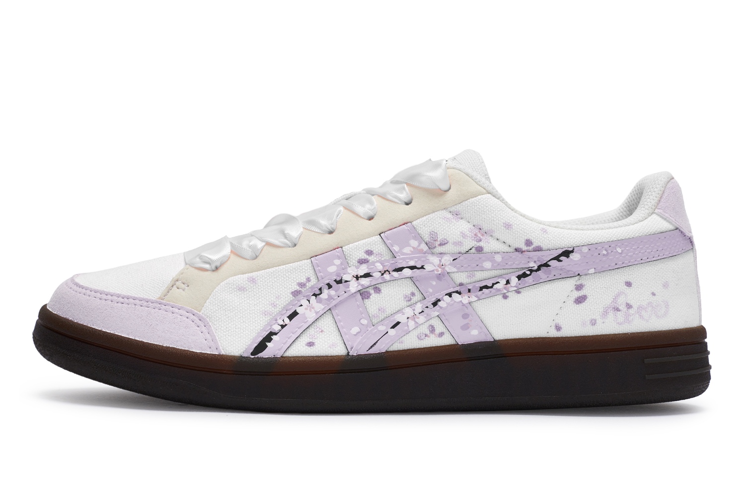 Onitsuka Tiger Advanti Кроссовки для скейтбординга Унисекс Лоу-топ Фиолетово-белые, цвет White Purple — фото 2