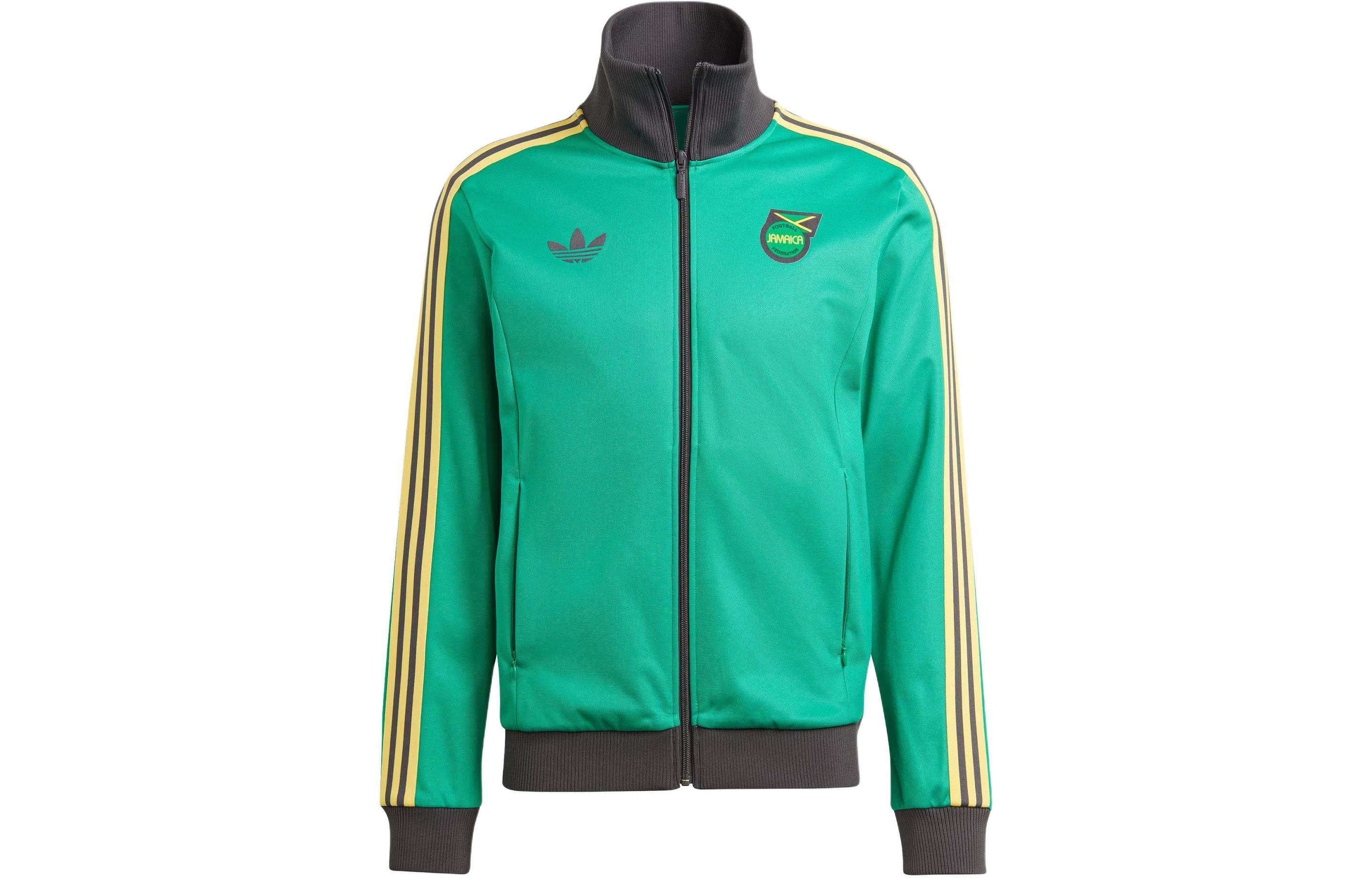 Adidas Originals With AdiClub Jamaica Beckenbauer Track Top, Lawn Green — фото 3
