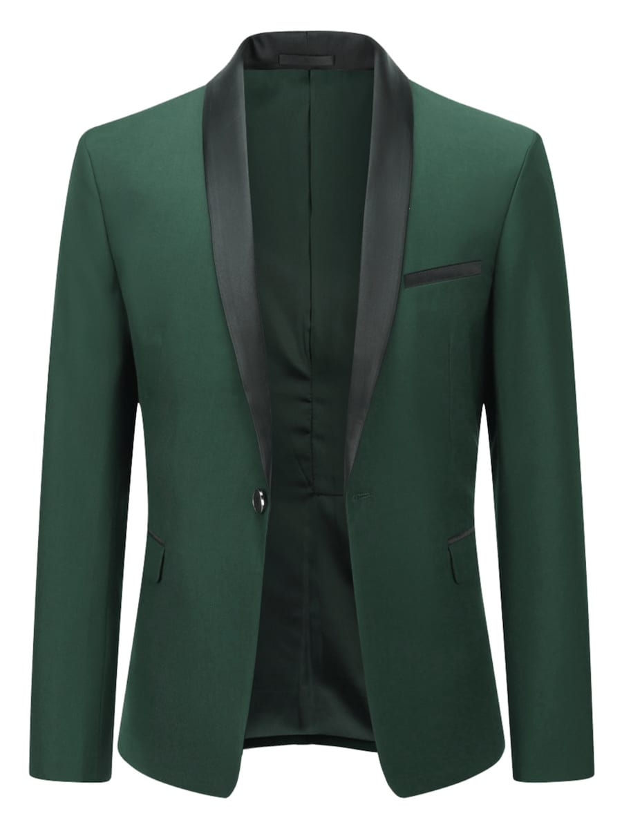 

Приталенный деловой блейзер Youthup, темно-зеленый