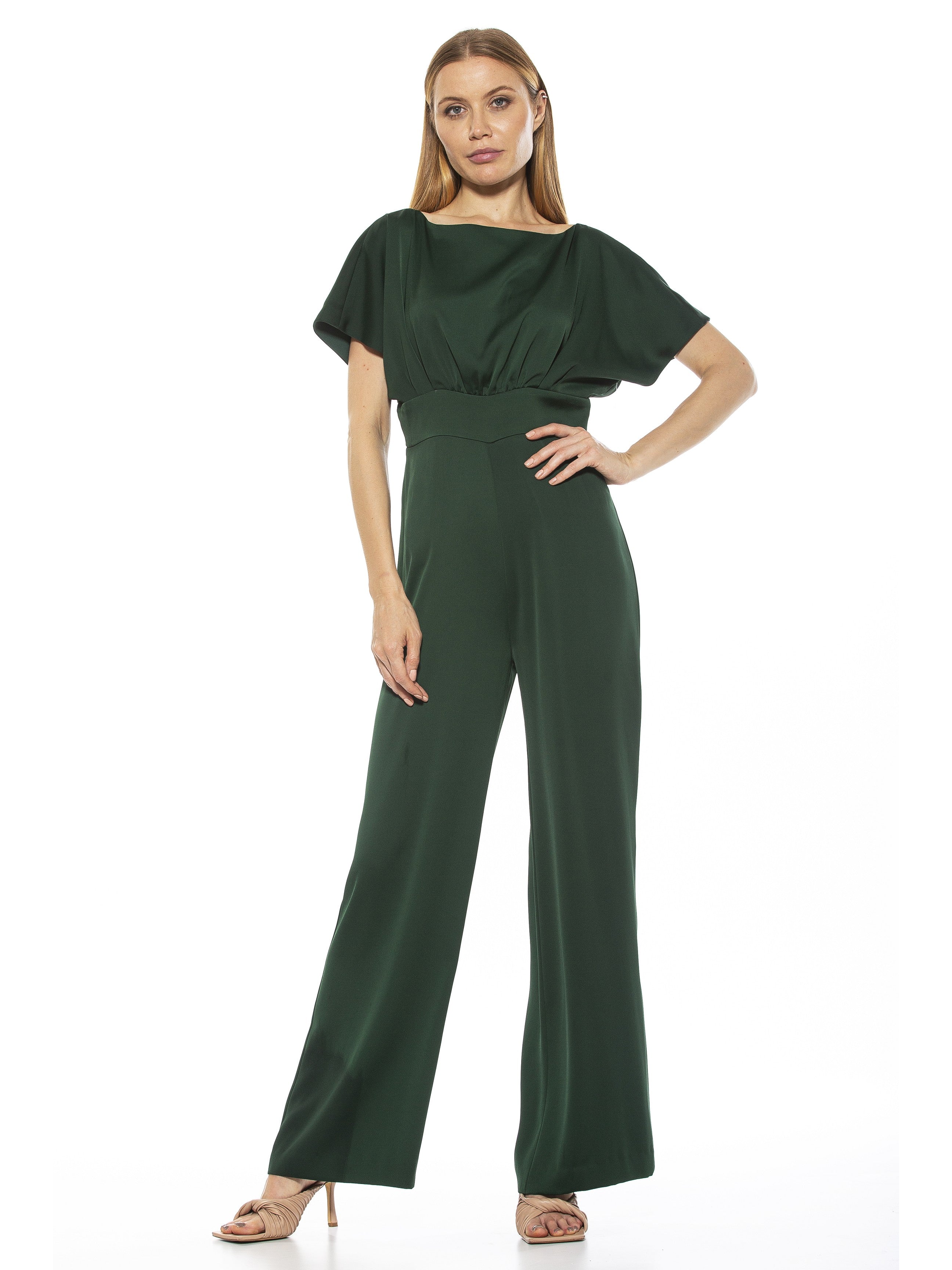 

Комбинезон с широкими штанинами ALEXIA ADMOR, цвет emerald