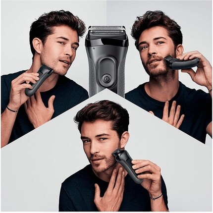 Электробритва Series 3 Shave&Style 3000Bt для мужчин, черная, Braun — фото 2