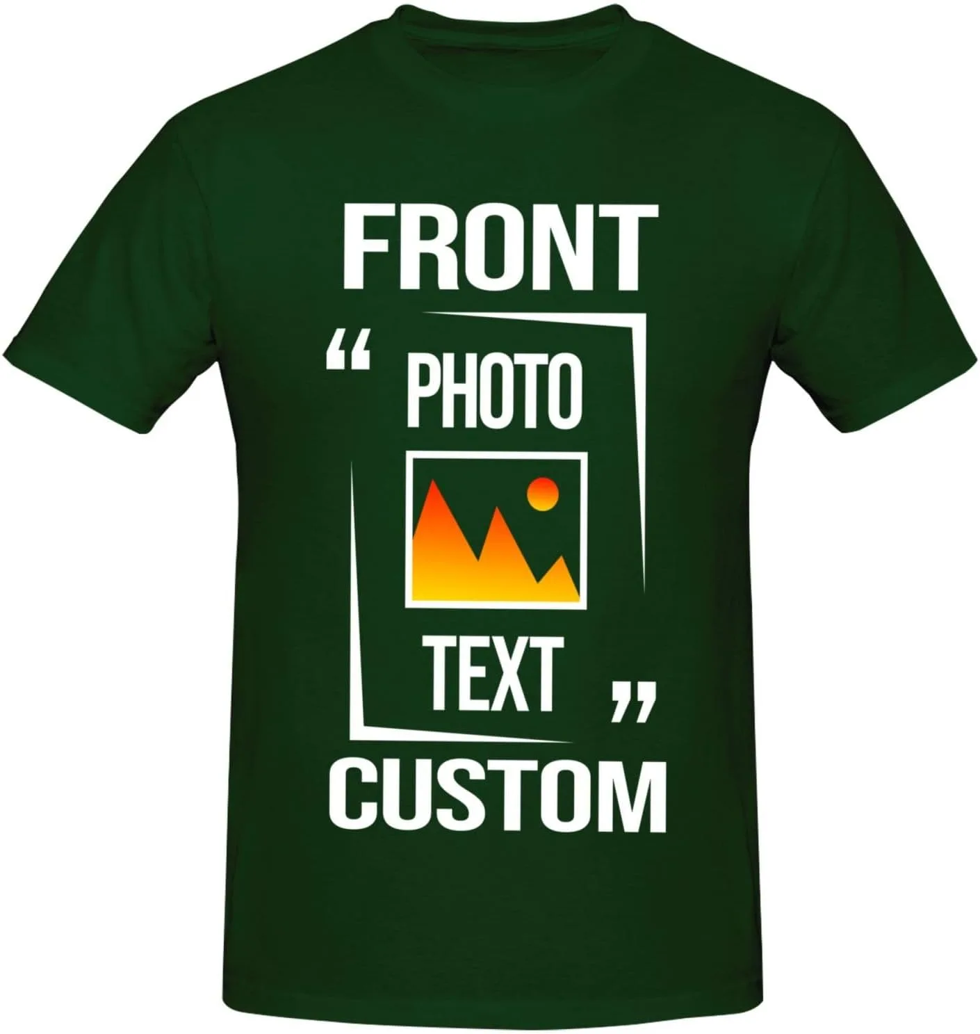 Футболка Custom с индивидуальным дизайном, черная, хлопок — фото 2