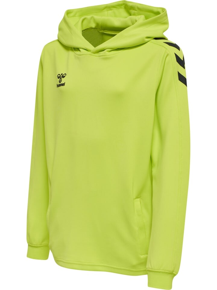 Пуловер с капюшоном Hummel Verstellbare Taille Hoodie Hmlcore Multisport Kinder, цвет LIME POPSICLE — фото 4