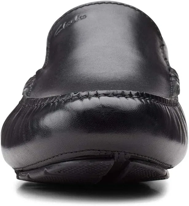 Лоферы мужские Clarks, Black Leather — фото 3