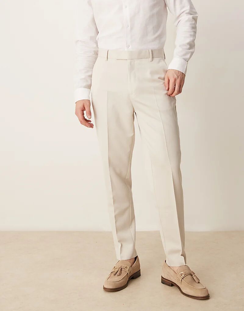 

Зауженные брюки ASOS DESIGN песочного цвета