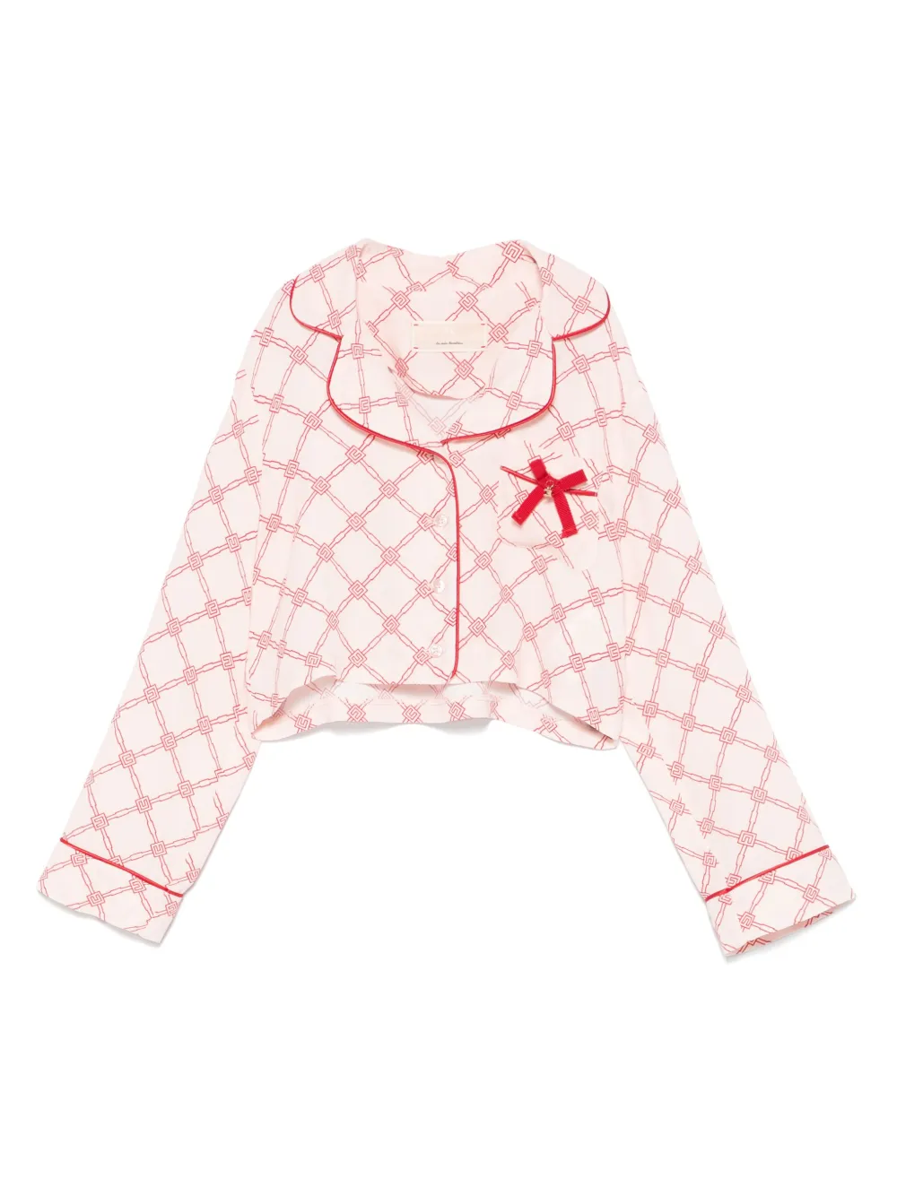 

Рубашка с логотипом Elisabetta Franchi La Mia Bambina, розовый