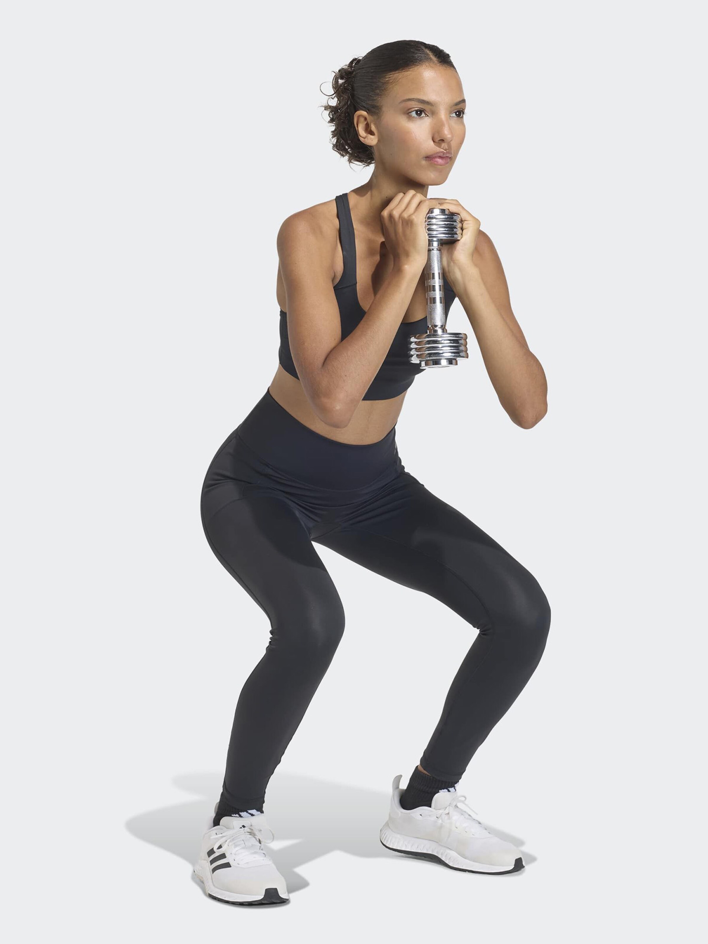 Adidas Performance Узкие спортивные штаны 'OPT' в цвете Graphite — фото 4