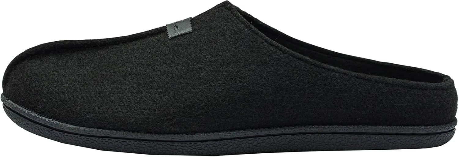 Тапочки из искусственной шерсти Alpine Swiss, черные — фото 4