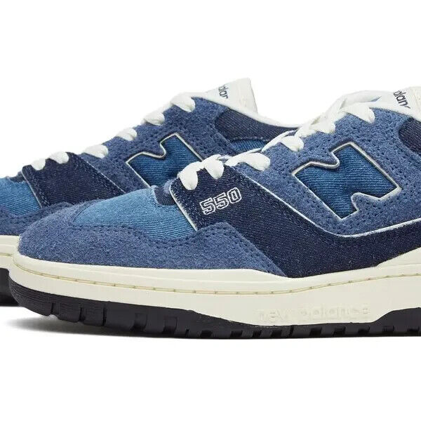 New Balance 550 BBW550GH Кроссовки женские Джинсовый набор Navy Повседневная обувь TF5960 (Синий, 7.5) — фото 3