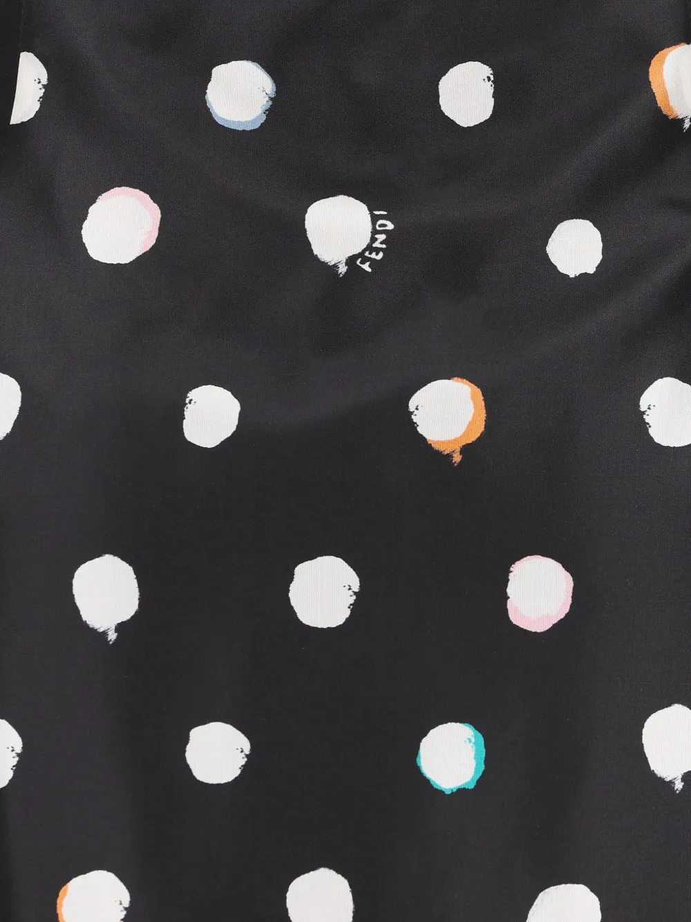 Юбка мини Falena Dots с принтом Fendi, черный — фото 3